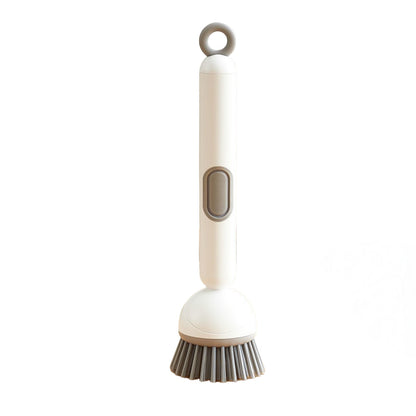 2 Pack White Kitchen Dish Brush with Soap Dispenser Adjustable Handle 360 Degree Cleaning Scrubber V888-ELOSUNG40715