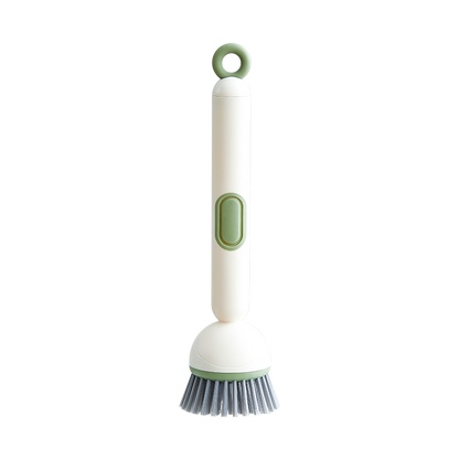 2 Pack Green Kitchen Dish Brush with Soap Dispenser Adjustable Handle 360 Degree Cleaning Scrubber V888-ELOSUNG40716