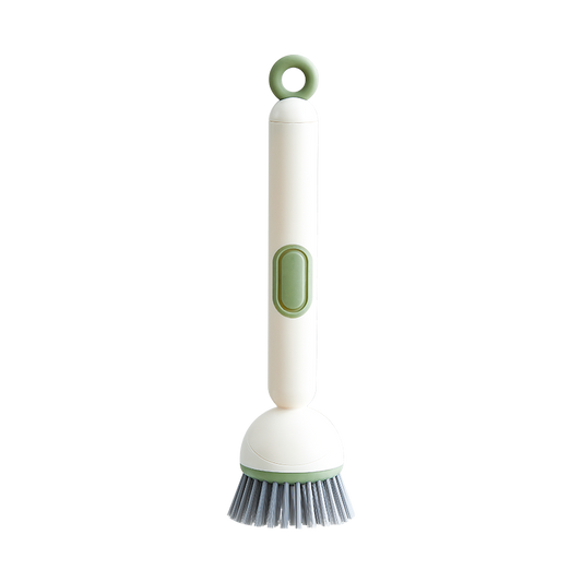 2 Pack Green Kitchen Dish Brush with Soap Dispenser Adjustable Handle 360 Degree Cleaning Scrubber V888-ELOSUNG40716