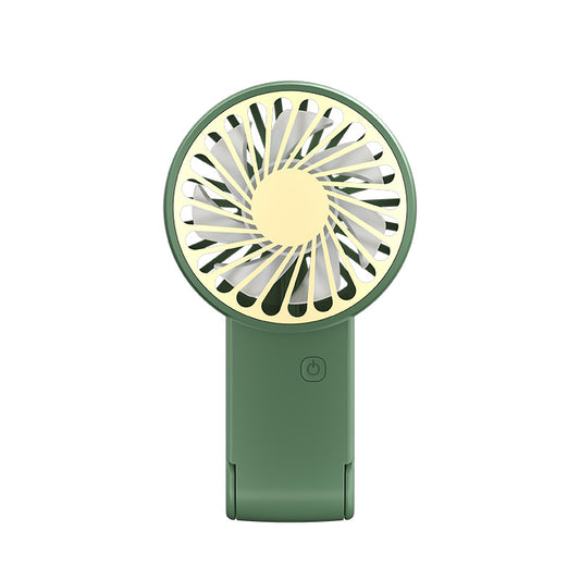 Green 2 Pack Mini Portable Handheld Fan Foldable Desktop Personal Fan USB Rechargeable Pocket Fan with 3 V888-ELOSUNG40765