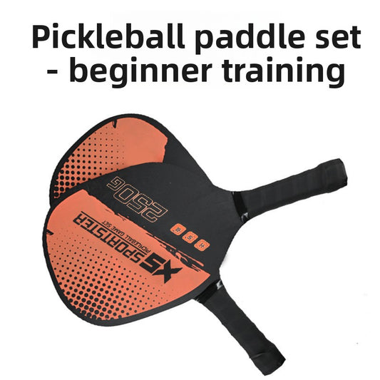 Blue Pickleball Paddles Set of 2 Lightweight Wood Rackets with 4 Pickleballs and Carry Bag Outdoor Sports V888-ELOSUNG40790