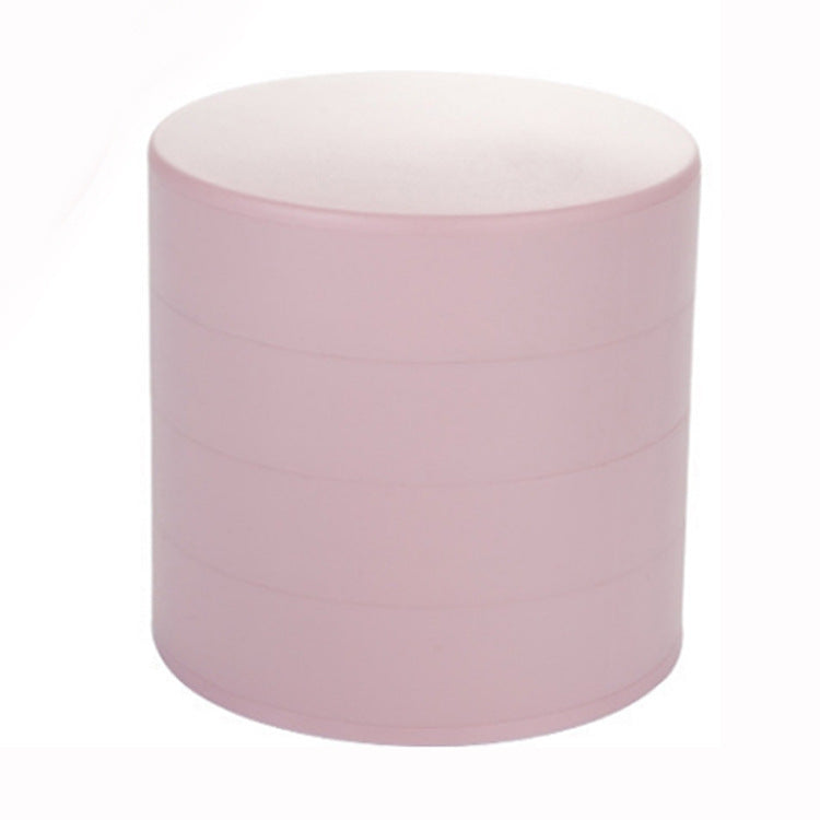 2 Pack Pink Nordic Style Rotating Jewellery Storage Box 4-Layer Dustproof Organiser Case with Felt Lining for V888-ELOSUNG40797