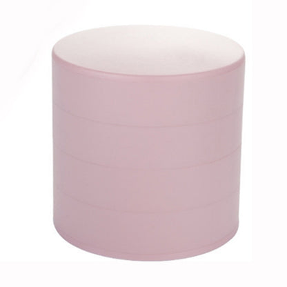 2 Pack Pink Nordic Style Rotating Jewellery Storage Box 4-Layer Dustproof Organiser Case with Felt Lining for V888-ELOSUNG40797