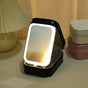 Black Portable LED Makeup Mirror with Jewellery Storage Box Touch Screen Adjustable Light Travel Cosmetic V888-ELOSUNG40803