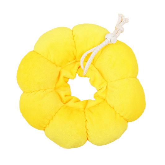 3-Pcs Soft Yellow Sunflower Elizabethan Collar Adjustable Pet Cone for Cats and Small Dogs Anti-Bite Recovery V888-ELOSUNG40875