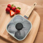 4-Hole Non-Stick Fried Egg Pan with Glass Lid Maifan Stone Coating Breakfast Pancake Maker for Burgers and V888-ELOSUNG40892