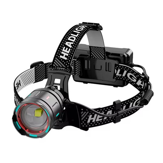 High Power 30W LED Headlamp with White Laser Long Range Zoom Motion Sensor Head Torch for Night Fishing V888-ELOSUNG40904