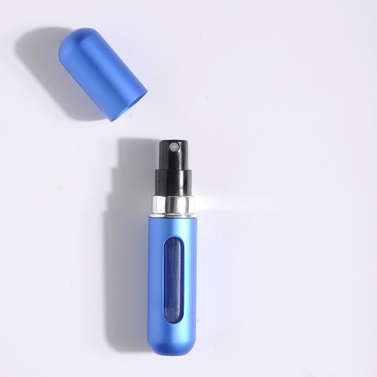 5-Pcs Azure blue 5ml Refillable Perfume Atomizer Portable Bottom Fill Travel Spray Bottle for Fragrance and V888-ELOSUNG40924