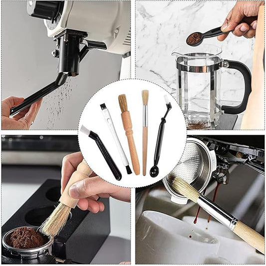 15 Piece Coffee Machine Cleaning Brush Set Barista Kit for Espresso Machines and Grinders Group Head and V888-ELOSUNG40998