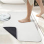 White Super Absorbent Diatomite Quick Dry Bath Mat 50x80cm - Non-Slip Rubber Backing for Australian Bathroom V888-ELOSUNG41010