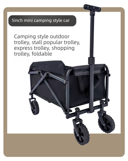 Mini Foldable Outdoor Camping & Utility Wagon with 5-Inch Wheels V888-ELOSUNG41017