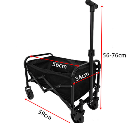 Mini Foldable Outdoor Camping & Utility Wagon with 5-Inch Wheels V888-ELOSUNG41017