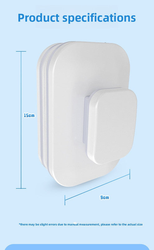 Magnetic Double Sided Window Cleaner for 15-26mm Double Glazed Glass High Rise Safety Wiper Tool White V888-ELOSUNG41044