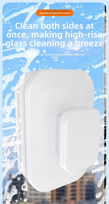 Magnetic Double Sided Window Cleaner for 18-30mm Double Glazed Glass High Rise Safety Wiper Tool White V888-ELOSUNG41045