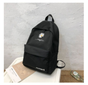 Daisy Embroidered Waterproof Backpack School Bag Black Nylon Laptop Daypack for High School Uni and Travel V888-ELOSUNG41055