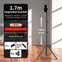 1.7m Black Tripod Stand with Phone Holder Adjustable Floor Stand for Live Streaming Vlogging Overhead Video V888-ELOSUNG41070