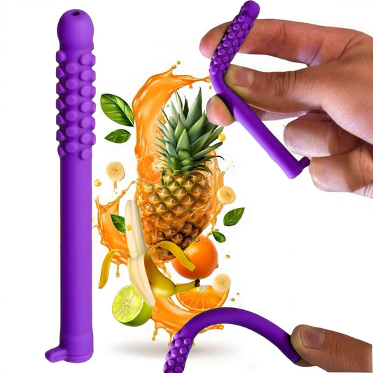5 Pack Silicone Essential Oil Breathing Stick Chewable Fidget Tube for Stress Relief & Focus Mixed Berry Jam V888-ELOSUNG41150