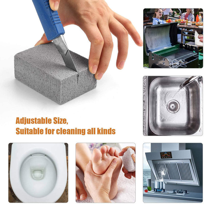 5 Pack Grill Cleaning Brick Pumice Stone BBQ Cleaner Block Heavy Duty Grease Remover for Griddle Stove and V888-ELOSUNG41190