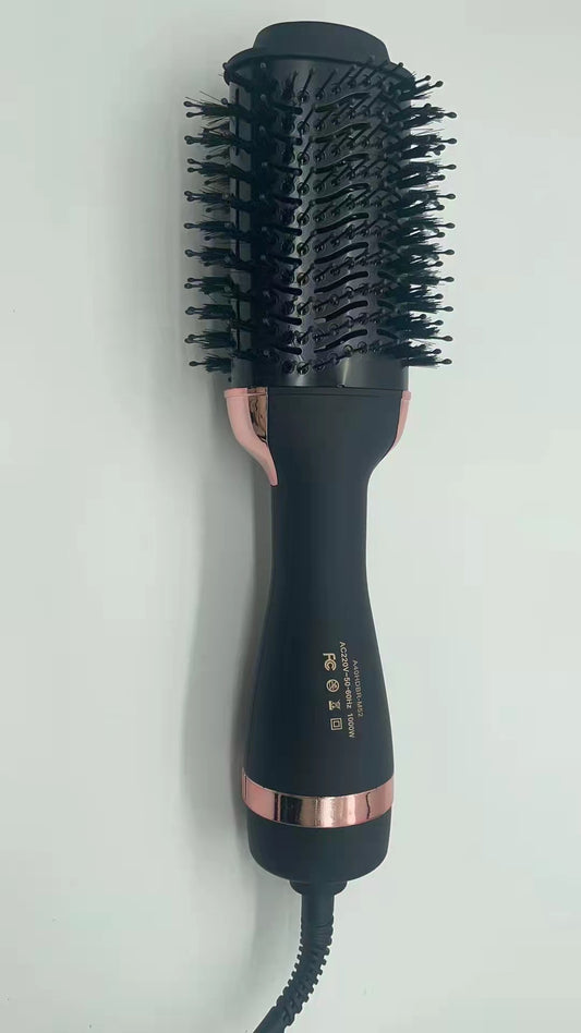 3-in-1 Hot Air Brush & Volumiser Hair Dryer Styler 1000W Ceramic Negative Ion Blowout Brush for Straightening V888-ELOSUNG41214