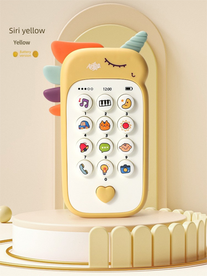 Unicorn Baby Toy Phone Music & Light Learning Mobile Teether for Toddlers Interactive English Educational V888-ELOSUNG41217