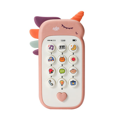 Unicorn Baby Toy Phone Music & Light Learning Mobile Teether for Toddlers Interactive English Educational V888-ELOSUNG41217