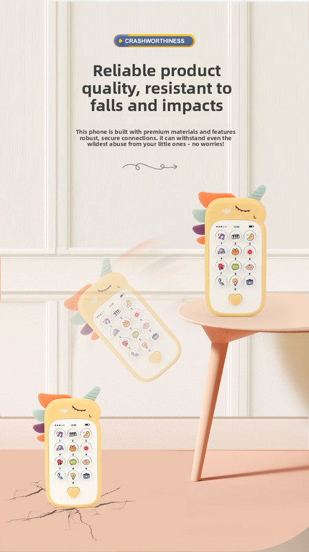 Unicorn Baby Toy Phone Music & Light Learning Mobile Teether for Toddlers Interactive English Educational V888-ELOSUNG41217