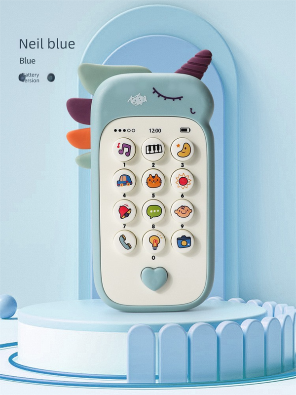 Unicorn Baby Toy Phone Music & Light Learning Mobile Teether for Toddlers Interactive English Educational V888-ELOSUNG41218