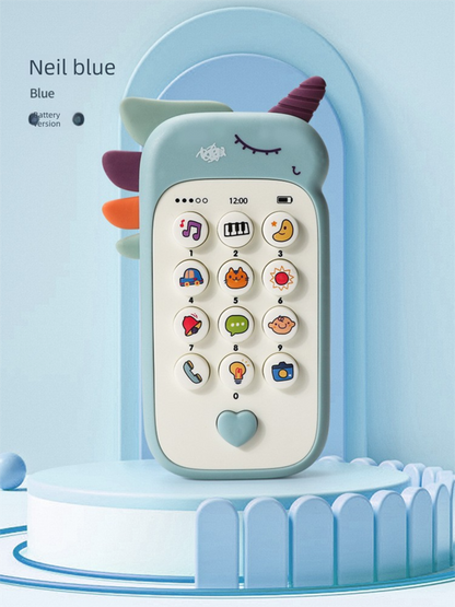 Unicorn Baby Toy Phone Music & Light Learning Mobile Teether for Toddlers Interactive English Educational V888-ELOSUNG41218