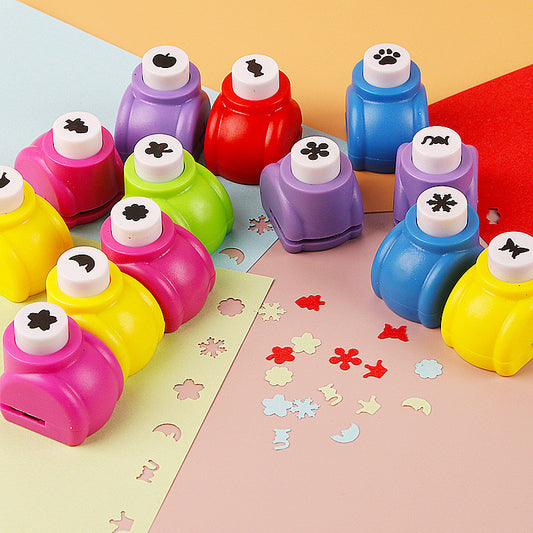 10 Pack Mini Paper Craft Punch Set DIY Scrapbooking Hole Puncher Shapes for Kids Art & Card Making V888-ELOSUNG41222