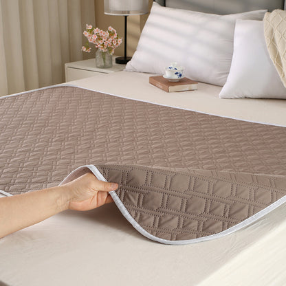 Washable Incontinence Bed Pad 150x200cm Reusable Waterproof Mattress Protector with Non-Slip Backing 4-Layer V888-ELOSUNG41226