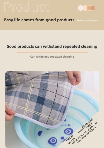 Washable Incontinence Bed Pad 150x200cm Reusable Waterproof Mattress Protector with Non-Slip Backing 4-Layer V888-ELOSUNG41226