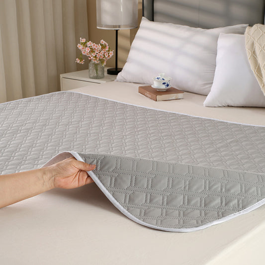 Washable Incontinence Bed Pad 115x200cm Reusable Waterproof Mattress Protector with Non-Slip Backing 4-Layer V888-ELOSUNG41229