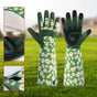 Green Long Gardening Gloves Thorn Proof Rose Pruning Gauntlets with Touchscreen Fingertips Breathable Forearm V888-ELOSUNG41242