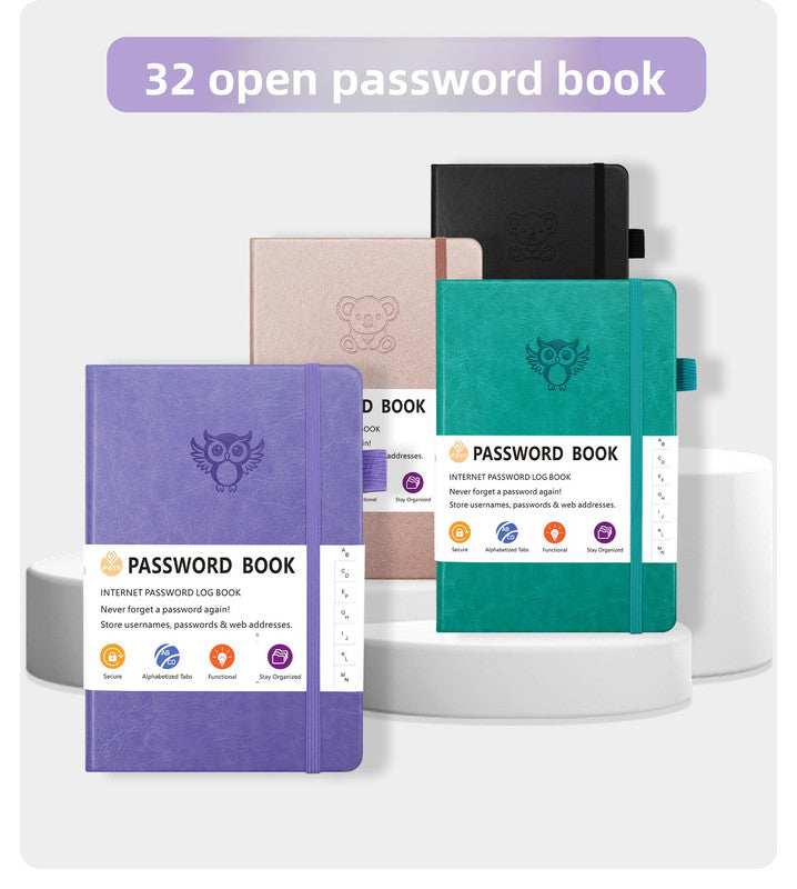 Rose Gold Password Log Book with Alphabetical Tabs Internet Address Organizer Small PU Leather Notebook with V888-ELOSUNG41244