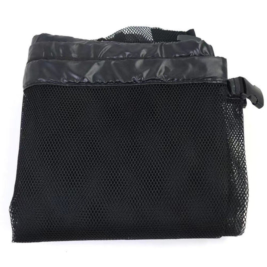 Black Large Hanging Pool Toy Storage Bag - Mesh Net Organiser for Swimming Floats, Sports Balls & Inflatables V888-ELOSUNG41254