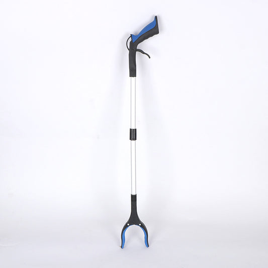 Blue and Black Handle Foldable Grabber Reacher Tool - 83cm Aluminium Litter Picker with Magnetic Tip - V888-ELOSUNG41255