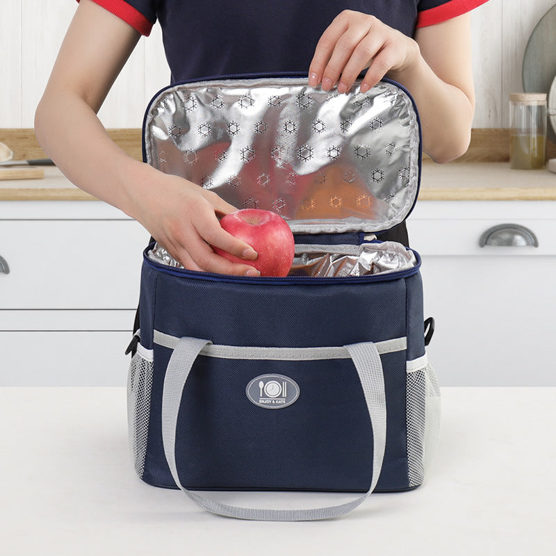 Insulated Lunch Bag Thermal Cooler Tote with Adjustable Shoulder Strap Waterproof Lining for Work School & V888-ELOSUNG41321