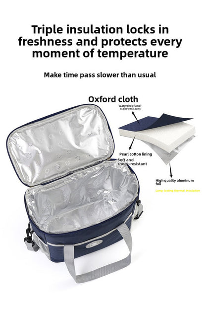 Insulated Lunch Bag Thermal Cooler Tote with Adjustable Shoulder Strap Waterproof Lining for Work School & V888-ELOSUNG41323