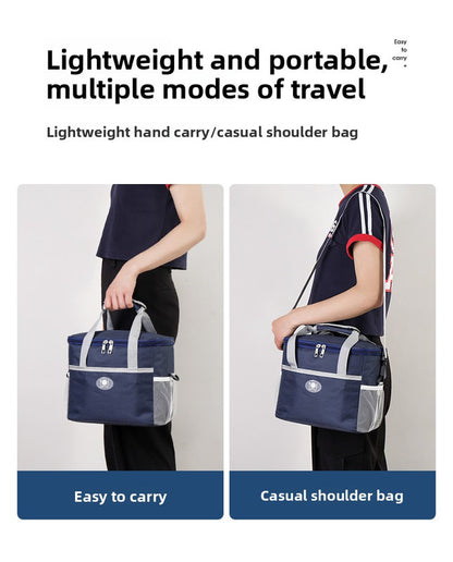 Large Insulated Cooler Bag Thermal Lunch Tote 16L Capacity with Adjustable Shoulder Strap for Picnics Camping V888-ELOSUNG41327