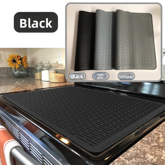Silicone Stove Top Cover 71x50x0.2cm Heat Resistant Electric Cooktop Protector Mat for Kitchen Benchtop and V888-ELOSUNG41328