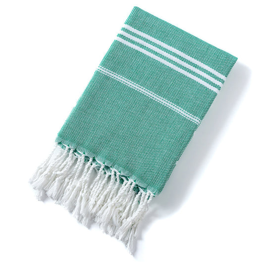 3 Pack Turkish Style Beach Towel Set 90x180cm - Quick Dry Lightweight Large Peshtemal Bath Sheet with Tassels V888-ELOSUNG41345