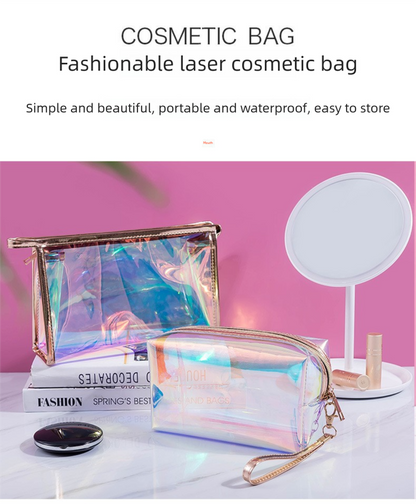 4 PCS Holographic Mini Coin Purses - Iridescent TPU Keyring Pouch - Waterproof Clear Storage for Earbuds, V888-ELOSUNG41422