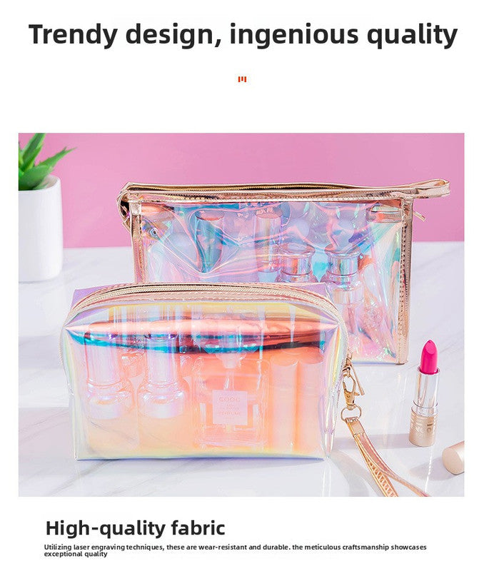 4 PCS Holographic Mini Coin Purses - Iridescent TPU Keyring Pouch - Waterproof Clear Storage for Earbuds, V888-ELOSUNG41422