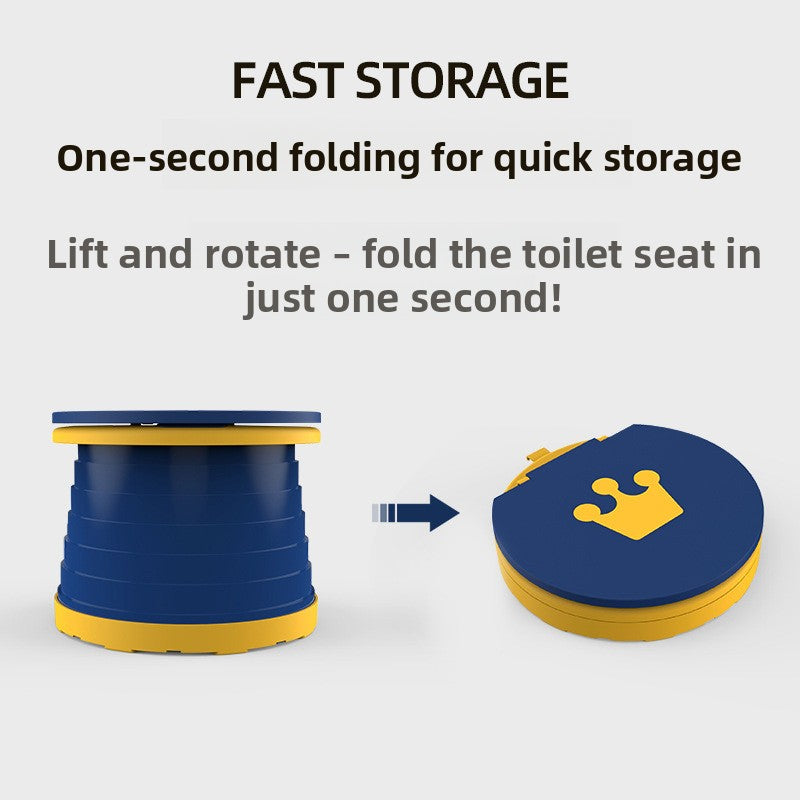 Kids Portable Travel Potty Foldable Training Toilet Seat - Green - Compact Car & Camping Emergency Commode V888-ELOSUNG41450