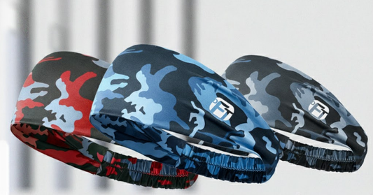 3 PCS Cooling Sports Headband Camouflage Print Ice Silk Sweat Band for Running Gym & Yoga Non Slip Stretchy V888-ELOSUNG41482