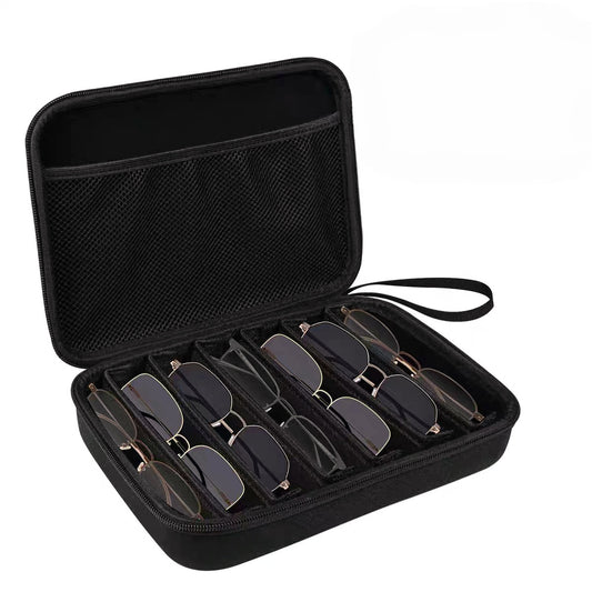 Portable 7-Slot Sunglasses Organiser Case Hard Shell EVA Storage Box Large Capacity Display Holder for Travel V888-ELOSUNG41492