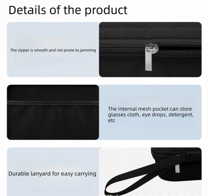 Portable 8-Slot Sunglasses Organiser Case Hard Shell EVA Storage Box Large Capacity Display Holder with V888-ELOSUNG41493