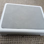 Portable Outdoor Half Step Stool Mobility Aid with Absorbent Non-Slip Grey Mat Compact 43x33cm White Base for V888-ELOSUNG41498