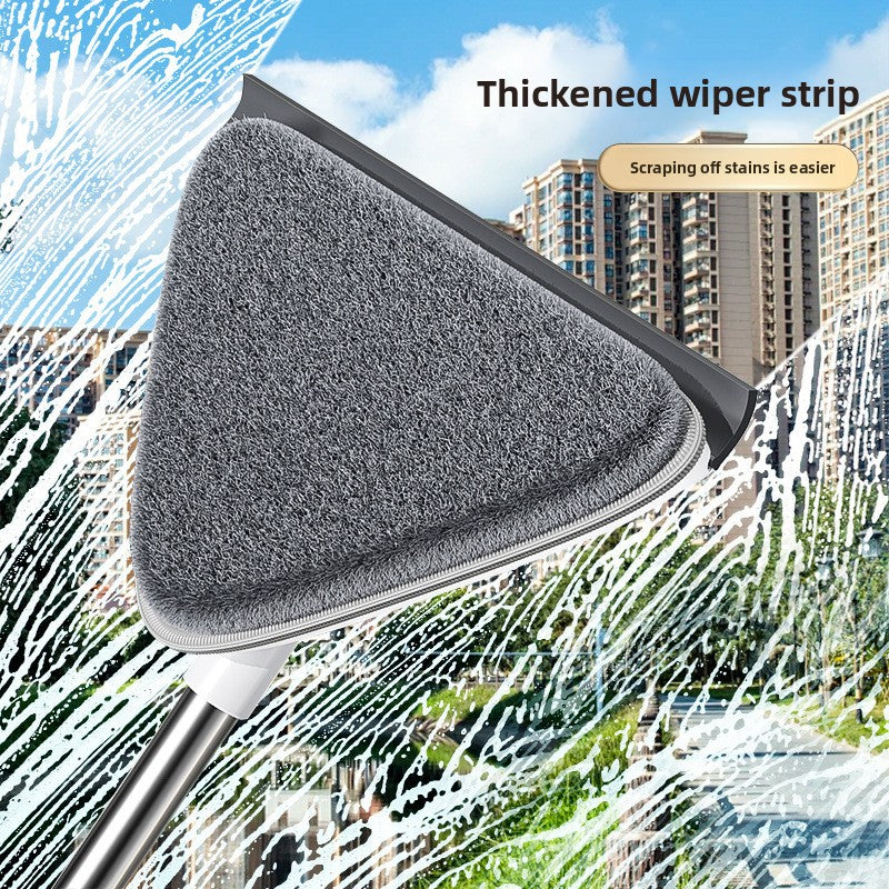 Adjustable Triangle Cleaning Mop 119cm Long Handle Window Squeegee Wall Washer Rotatable Head for Ceilings V888-ELOSUNG41520