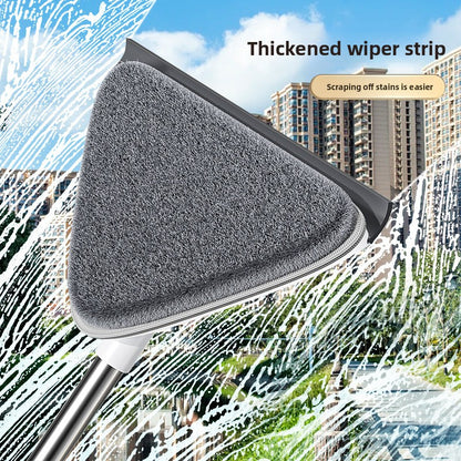 Adjustable Triangle Cleaning Mop 119cm Long Handle Window Squeegee Wall Washer Rotatable Head for Ceilings V888-ELOSUNG41520